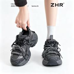 则则 老爹鞋女 复古巴黎重工潮酷休闲厚底增高运动鞋女