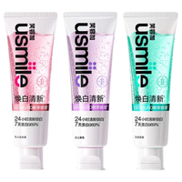 usmile笑容加 焕白清新牙膏 330g*3支