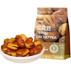 这食那食 502g牛肉味兰花豆零食蚕豆休闲下酒菜炒货坚果小吃批发