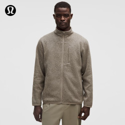 lululemon 丨Sojourn 男士拉绒内里针织夹克 LM3EW9S 暖褐灰/暖褐灰