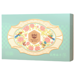 稻香村 低糖禧月月饼礼盒 600g 12饼4味
