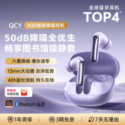 QCY N20 主动降噪 花语紫 蓝牙耳机