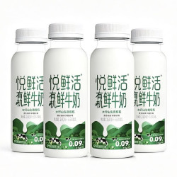 悦鲜活 有机鲜牛奶  260ml*4瓶 巴氏杀菌乳 生鲜 低温奶