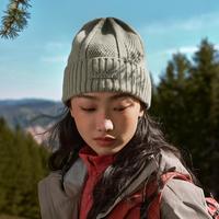 斯凯奇 户外旅游保暖针织帽男女款时尚运动帽秋季