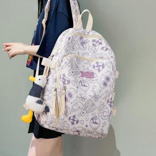 千百度 大容量背包初高中学生书包双肩包旅行包女包