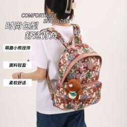 丹尼熊 双肩包休闲背包书包通勤上学出游女包包礼物