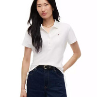 TOMMY HILFIGER Women's Short-Sleeve Drawstring Polo Shirt