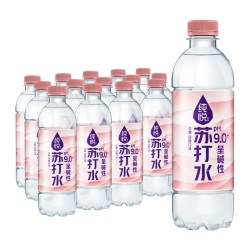 可口可乐 纯悦苏打水PH9.0+白桃口味450ml*15瓶整箱水