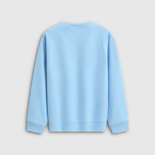 Gap 女童翻转亮片Logo宽松圆领卫衣 浅蓝色 150cm