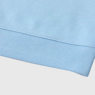 Gap 女童翻转亮片Logo宽松圆领卫衣 浅蓝色 150cm