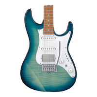 Ibanez AZ22S1F-TXB 透明绿松石色渐变 电吉他