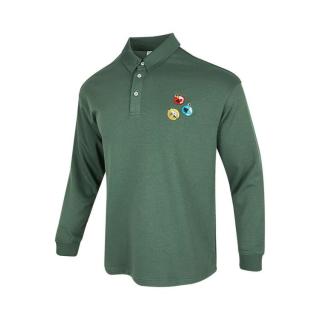 adidas NEO 男款舒适百搭款运动休闲长袖POLO衫