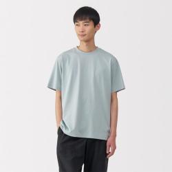 無印良品 MUJI 无印良品 男式 天竺编织 圆领短袖T恤 男士打底衫男款男装夏季