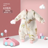 阳阳韩韩 婴儿睡袋夹棉加厚防踢被花卉款100码