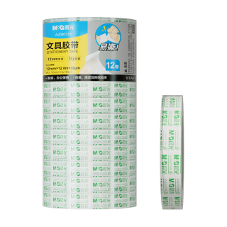 晨光 AJD97318 高透易撕 12mm*14y*12卷 文具胶带