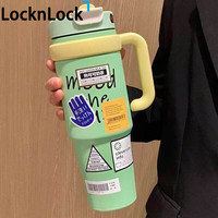 LOCK&LOCK 2025新款水杯巨无霸冰霸杯大容量316不锈钢保温杯吸管杯子