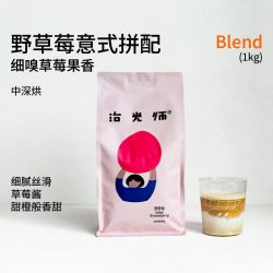 治光师 野草莓意式拼配咖啡豆阿拉比卡中深烘焙450g/1000g