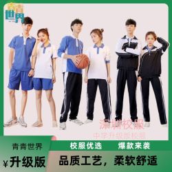 青青世界 深圳校服中学生夏运套装男生女生短裤夏衣升级版