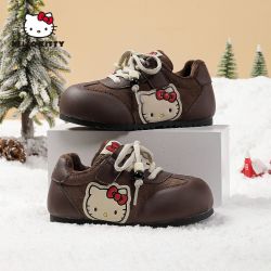 Hello Kitty HelloKitty儿童加绒休闲鞋保暖女童二棉鞋2026冬季新款女孩板鞋