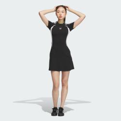 adidas 三叶草 夏季女子时尚修身舒适透气运动休闲短袖连衣裙