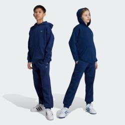 adidas 三叶草 冬季男大童经典复古宽松抓绒束脚运动休闲系带长裤
