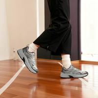 Clarks 显高厚底女鞋拼接百搭运动鞋时髦复古休闲老爹鞋