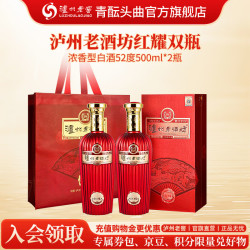 泸州老窖 红耀 52度 500mL×2瓶