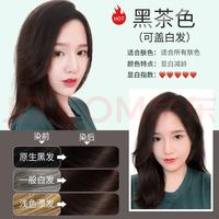 韩金靓 植物染发剂   遮盖白发不伤头皮   黑茶色 180ml