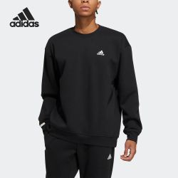 adidas 官方正品冬季男子加绒运动圆领长袖卫衣IB2774