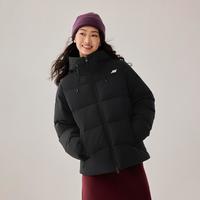 斯凯奇 秋女士棉服梭织裥棉连帽运动外套女拉链口袋