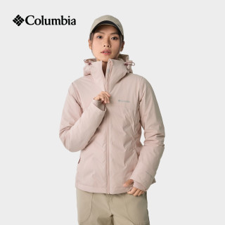 Columbia 羽绒服男女秋冬户外金点热能保暖650蓬拒水羽绒外套 女-粉色 XL