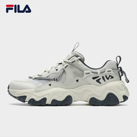 移动端：FILA 男鞋FLUID 5复古运动鞋2024秋猫爪鞋休闲老爹鞋 银绿色/高调灰-SH 42
