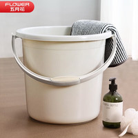 五月花 水桶泡脚桶拖把桶洗澡桶多用桶带提手耐用加厚塑料16L