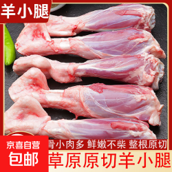 京喜 原切内蒙古羊小腿羊腱子羊腿羊肉儿童火锅生鲜食材批发减脂餐 原切羊小腿净重3斤 国产