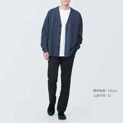 無印良品 MUJI 无印良品 男式 弹力丝光斜纹 修身裤 男士长裤子男装 夏