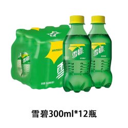 可口可乐 雪碧可乐柠檬味饮料300ml*12瓶整箱瓶装碳酸汽水包邮