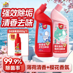 威王 混香多效洁厕灵500g*2+84消毒液450g*1
