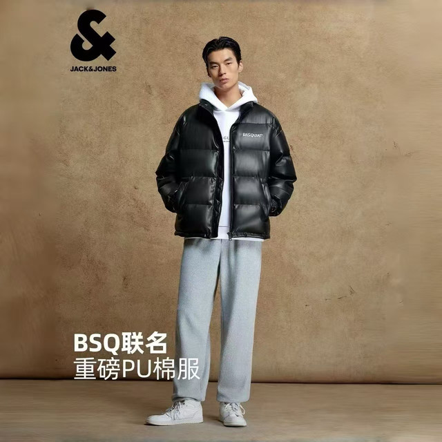杰克琼斯 秋季加厚PU易打理棉服