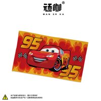 顽咖 汽车总动员闪电麦昆卡通赛车沙滩游泳儿童吸水速干毛巾浴巾运动