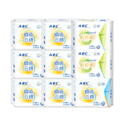 ABC 瞬吸云棉卫生巾日用组合72片