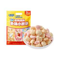 小鹿蓝蓝 高钙缤纷牛奶小软饼 120g/20小包