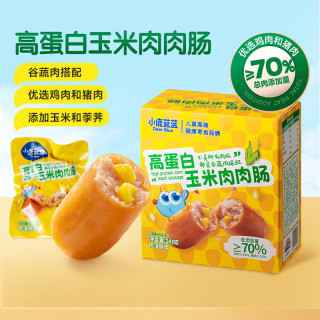 小鹿蓝蓝 儿童零食宝宝辅食 甄选优质肉料总肉含量≥70% 高蛋白玉米肠240g*1盒