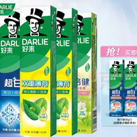好来 470g共6支(含赠品)双重薄荷清新口气 牙膏套装  清新超白