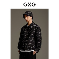GXG G24X21301 衬衫式夹克 黑色 M 男士外套