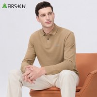 移动端：杉杉 100%棉翻领长袖T恤