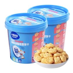 小鹿蓝蓝 婴幼儿动物造型饼干2桶/160g
