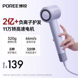 飞科 POREE 博锐 PH1653 电吹风 紫色