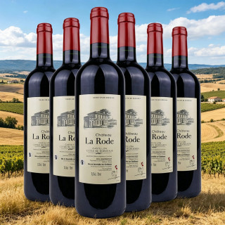 高性价比车库酒史低：乐忘尘 拉罗德酒庄 Chateau La Rode法国波尔多右岸 2015年 干红葡萄酒 750mL 6瓶