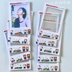 3寸相片花边卡膜HelloKitty三丽鸥边框相纸卡套拍立得mini小卡