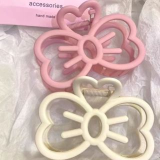 甜美可爱蝴蝶结发夹女后脑勺盘发抓夹发量多鲨鱼夹ins风发卡头饰